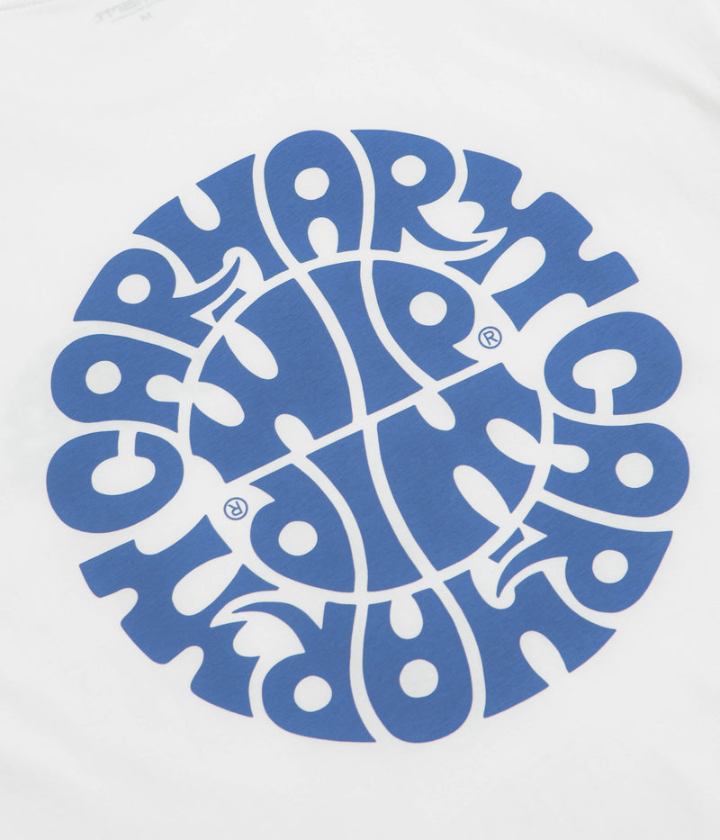 Carhartt Jazzy T-Shirt in White and Blue Iris