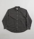 Carhartt Ligety Stripe Poplin Shirt in Black and Wax