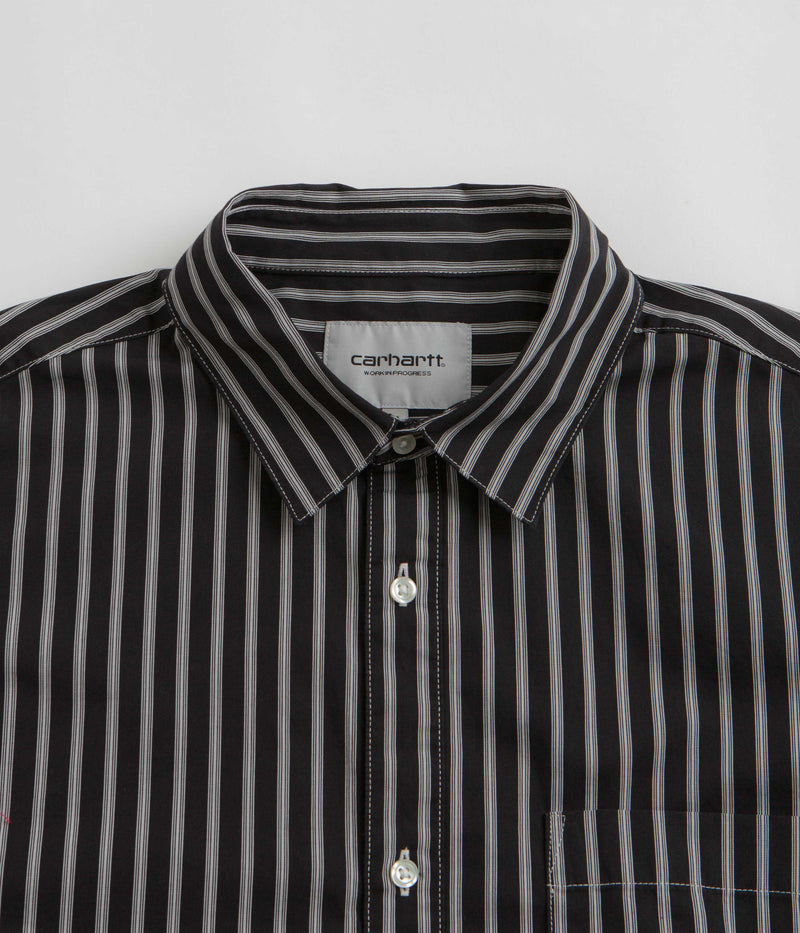 Carhartt Ligety Stripe Poplin Shirt in Black and Wax