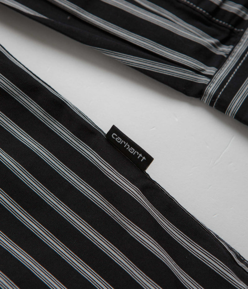 Carhartt Ligety Stripe Poplin Shirt in Black and Wax