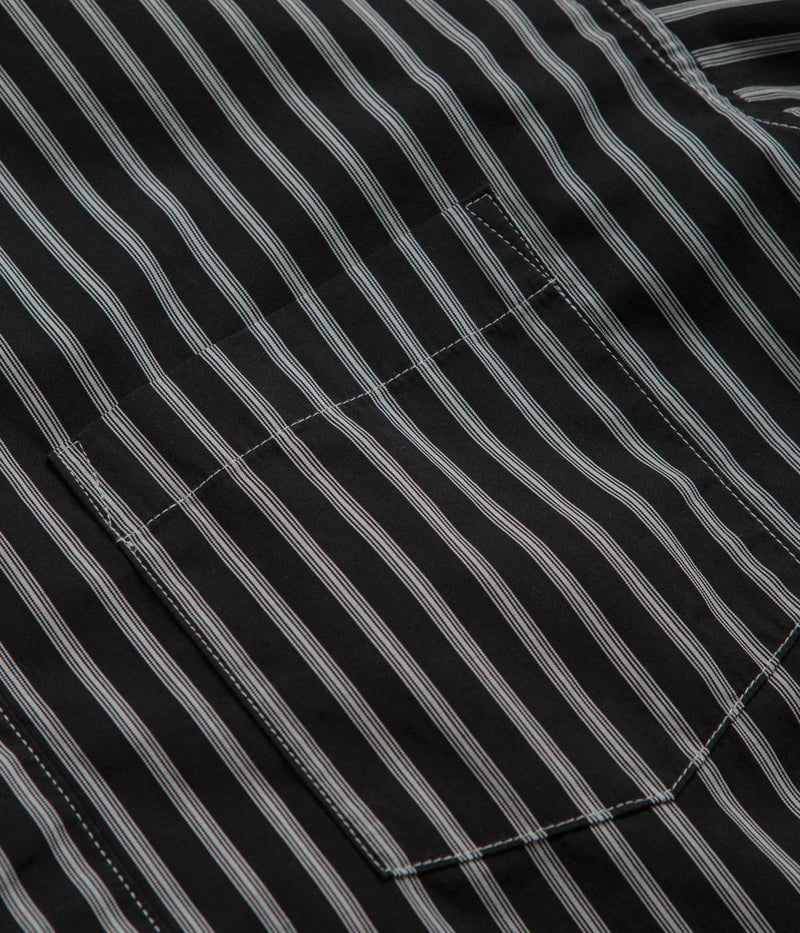 Carhartt Ligety Stripe Poplin Shirt in Black and Wax