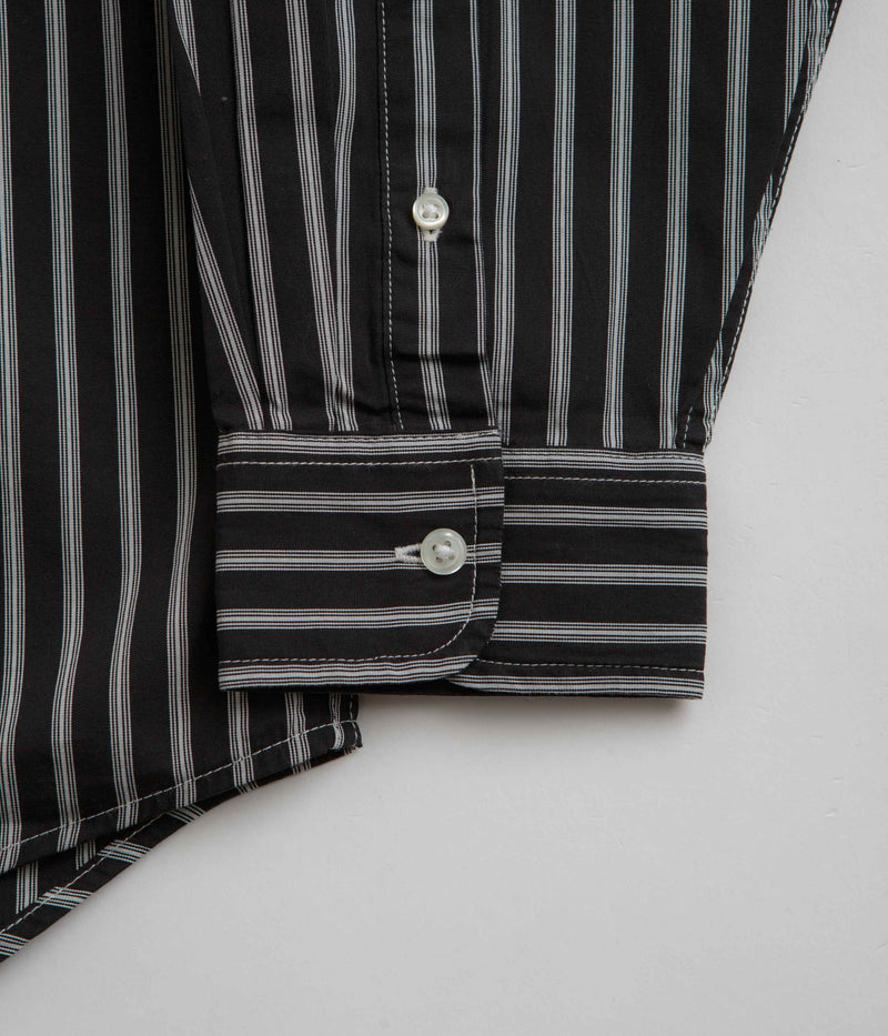 Carhartt Ligety Stripe Poplin Shirt in Black and Wax