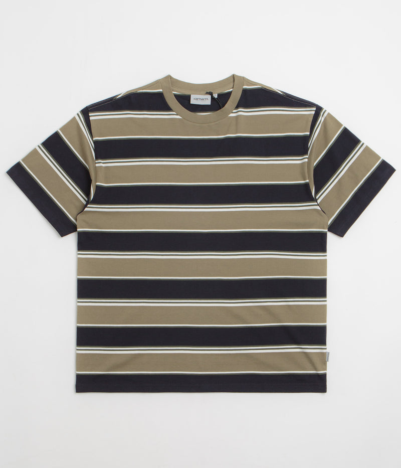 Carhartt Malone T-Shirt in Malone Stripe and Brass