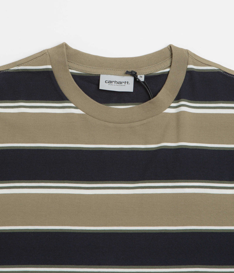 Carhartt Malone T-Shirt in Malone Stripe and Brass