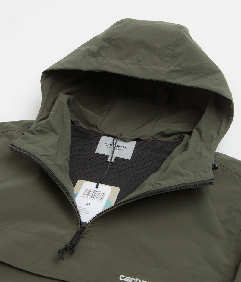 Carhartt Summer Windbreaker Pullover Jacket in Turtle and White