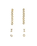 CARRIS EARRING 3 PACK - GOLD PLATED 18K-JEWELLERY-Billini-Billini