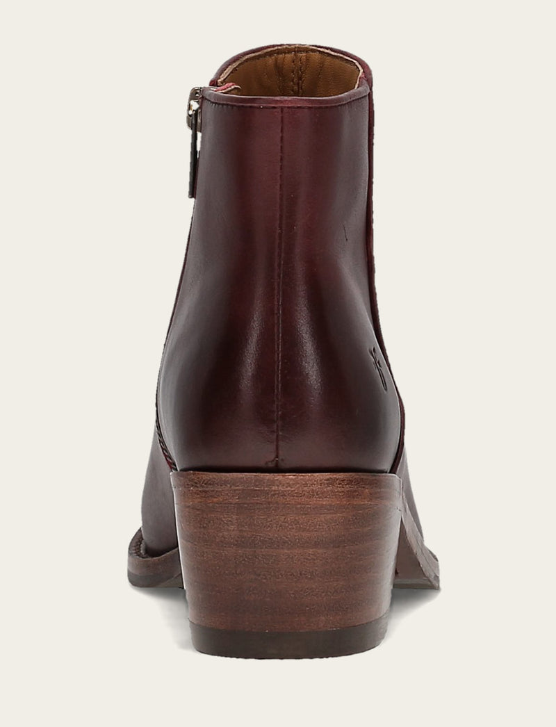 Carson 2 Piping Bootie - Merlot - Back