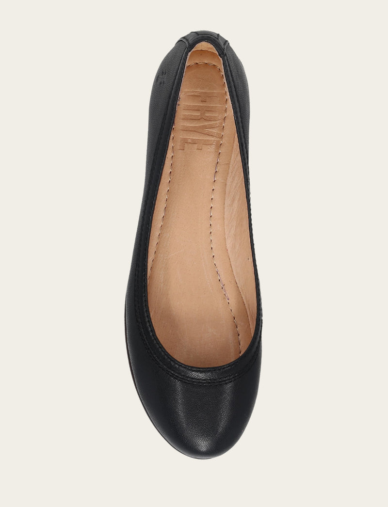 Carson Ballet - Black - Top Down