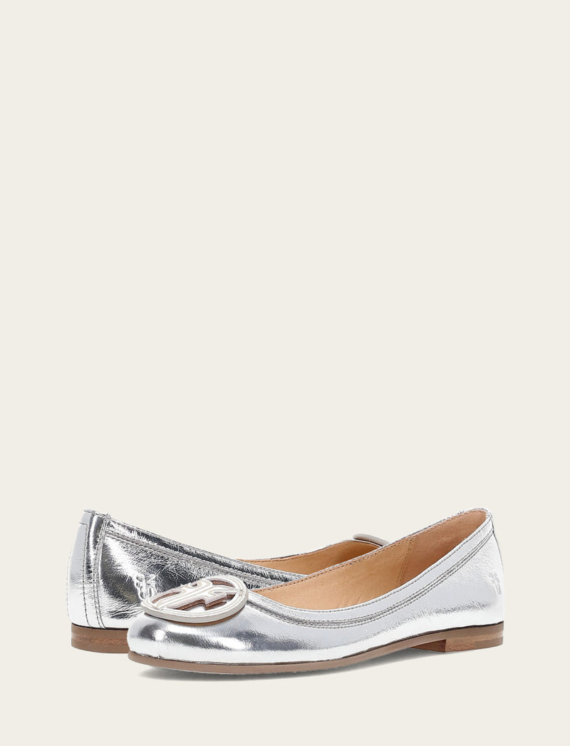 Carson Logo Ballet - Silver - Pair