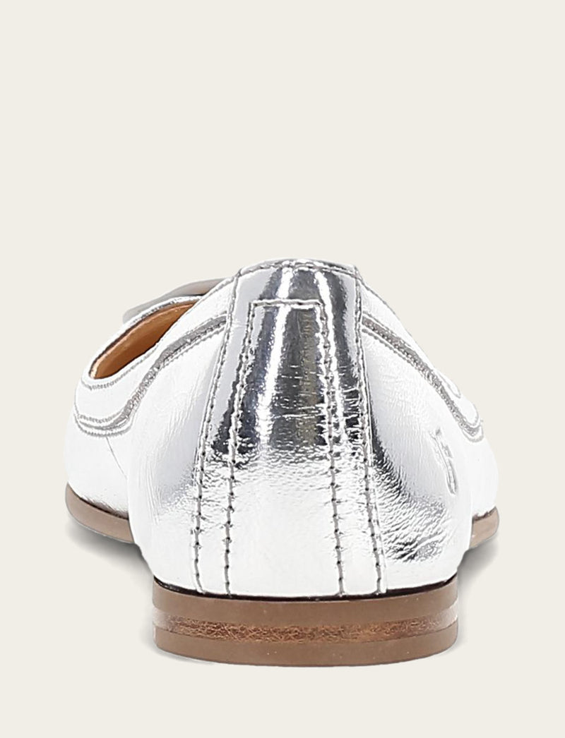 Carson Logo Ballet - Silver - Back