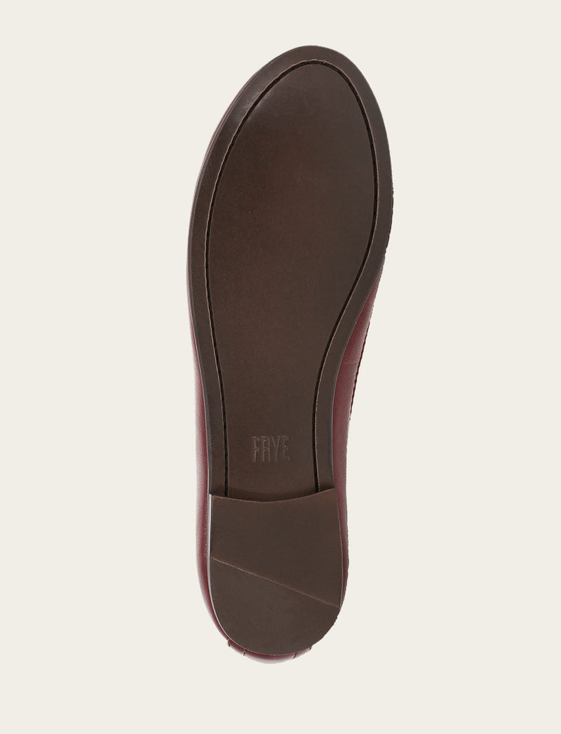 Carson Logo Ballet - Cranberry - Sole