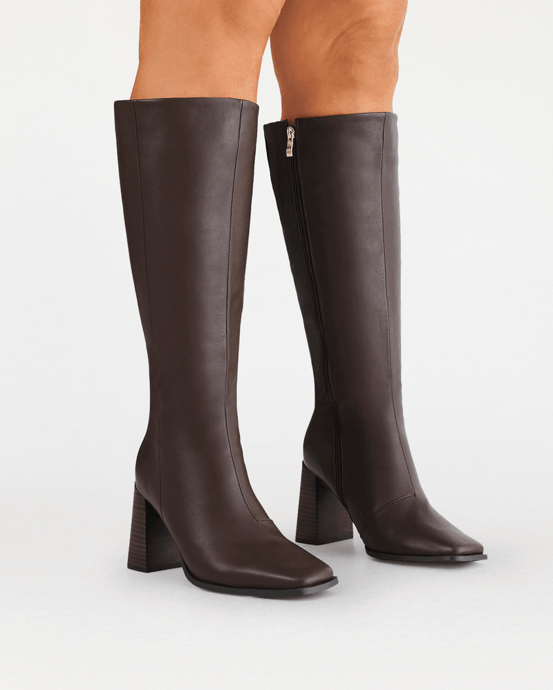 CASTON CURVE - CHOCOLATE-Boots-Billini-Billini