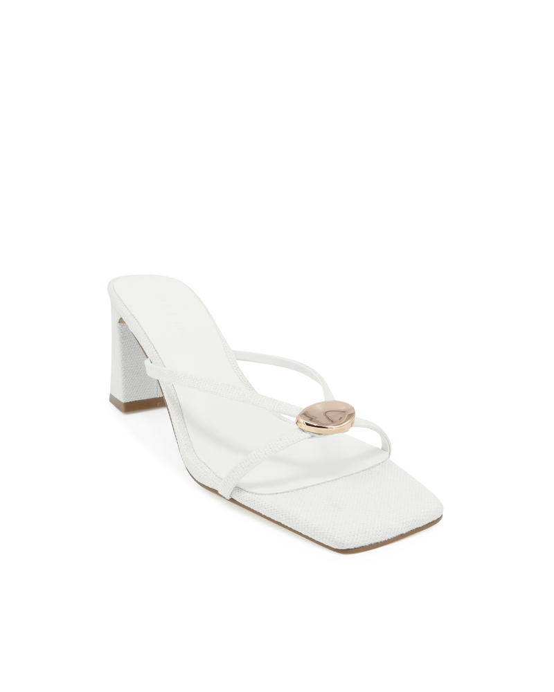 CELESTE - CREAM LINEN-Heels-Billini-Billini