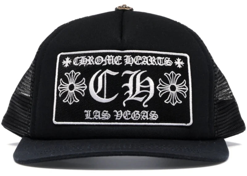 Chrome Hearts CH Las Vegas Trucker Hat Black/Black