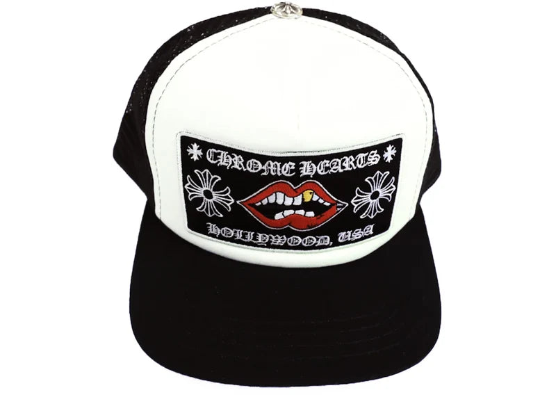 Chrome Hearts Chomper Hollywood Trucker Hat Black/White