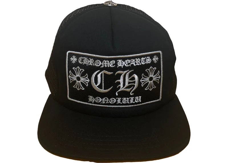 Chrome Hearts Honolulu Exclusive CH Trucker Hat Black/black