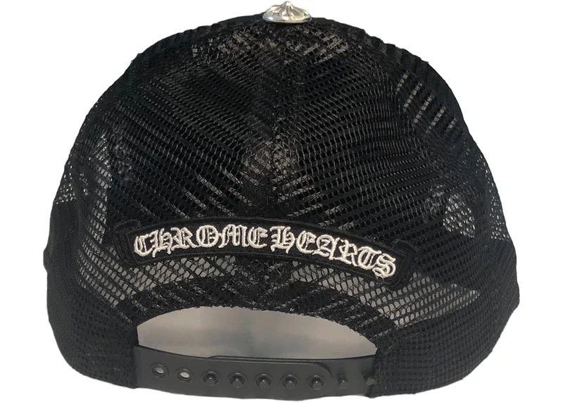 Chrome Hearts Printed Cross Trucker Hat Black
