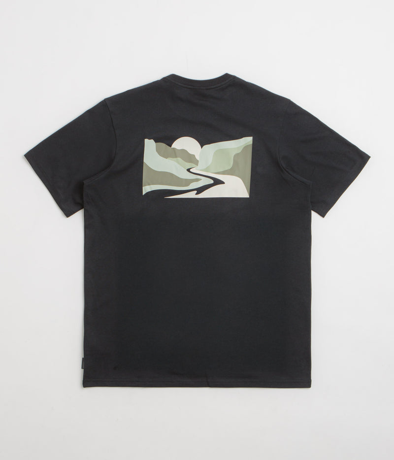 Columbia Explorers Canyon Back T-Shirt in Black and Trailscape