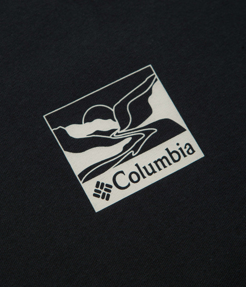 Columbia Explorers Canyon Back T-Shirt in Black and Trailscape