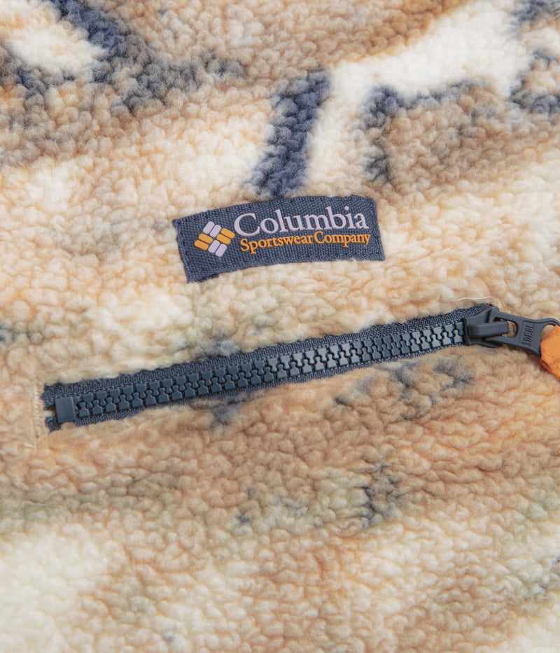 Columbia Helvetia II Printed Half Snap Fleece in Lemon Wash Roaming