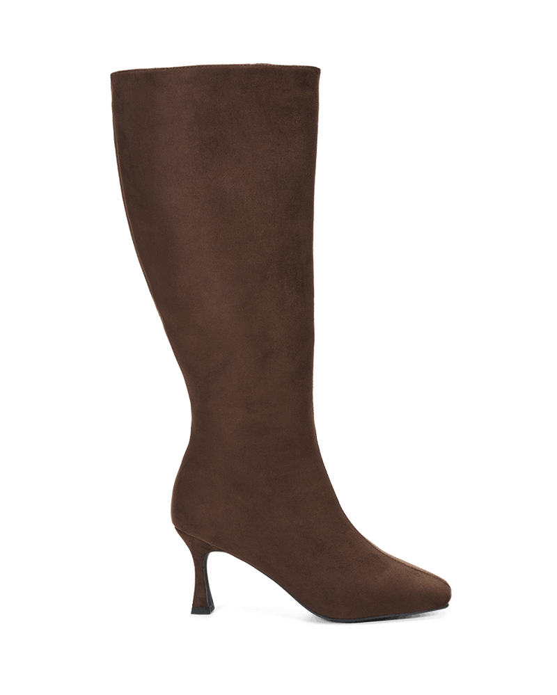 CORBIN CURVE - DARK CACAO SUEDE-Boots-Billini-Billini