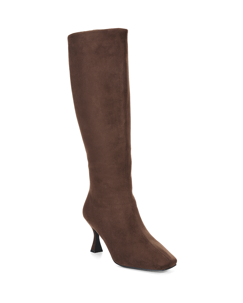 CORBIN CURVE - DARK CACAO SUEDE-Boots-Billini-Billini