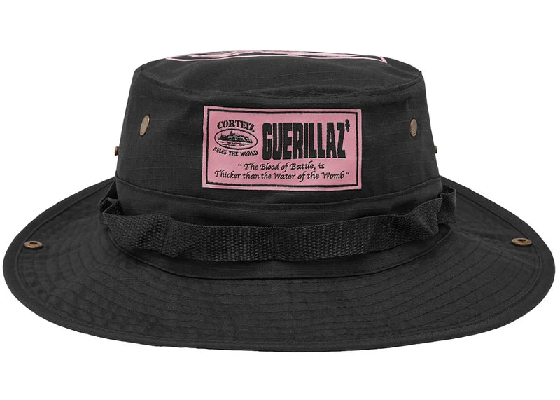 Corteiz Guerillaz Bucket Hat Black/Pink