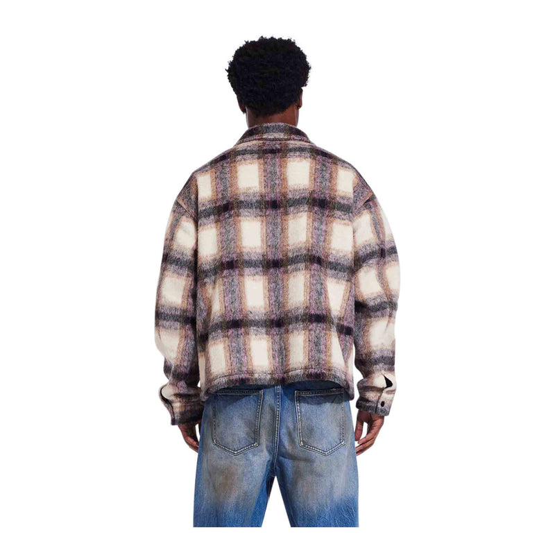 CRYSP DENIM Irvine Mohair Shacket Cream
