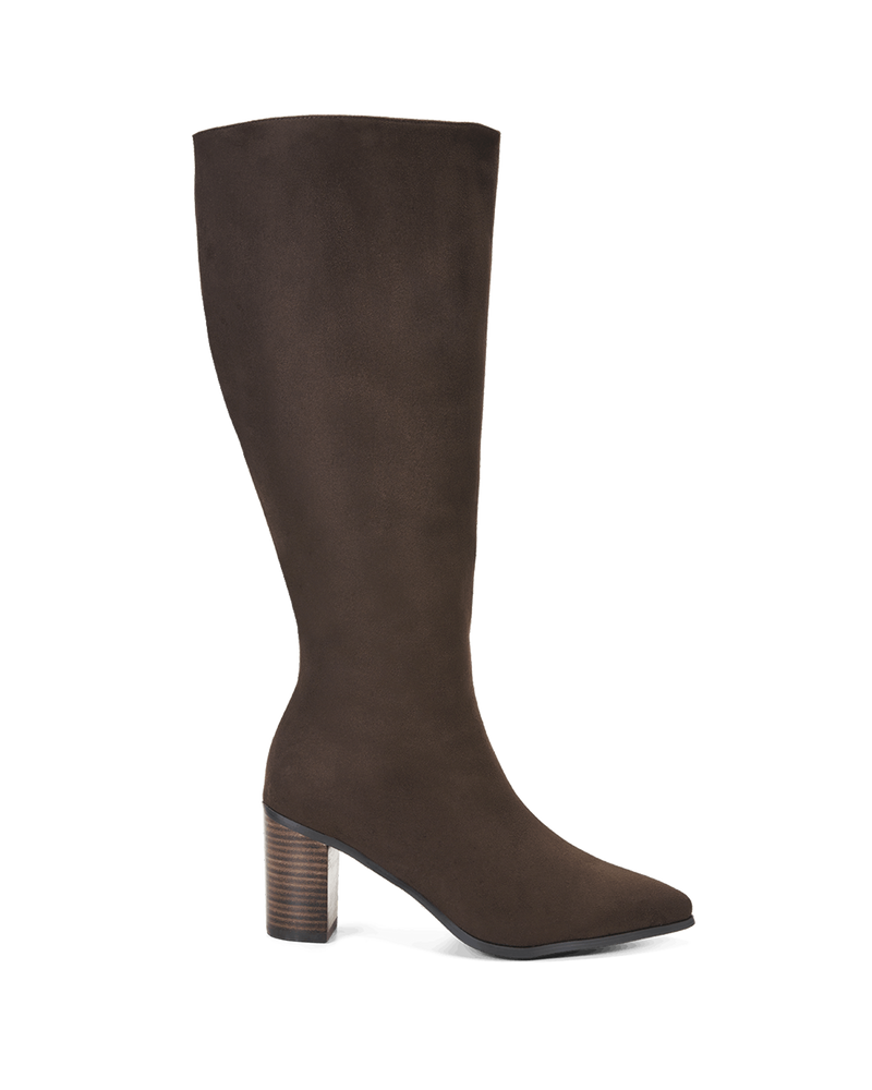DESTINY CURVE - DARK CACAO SUEDE-Boots-Billini-Billini
