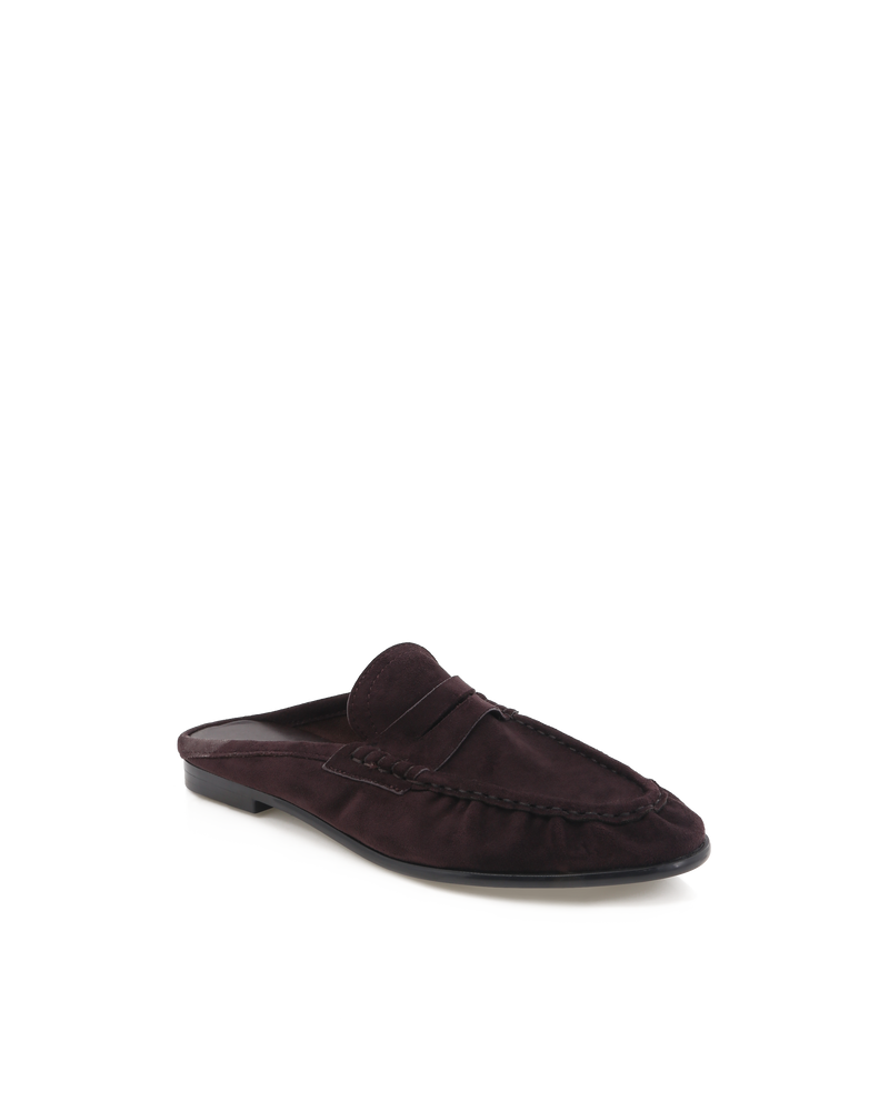 DEVON - DARK CHOCOLATE SUEDE-Flats-Billini-Billini