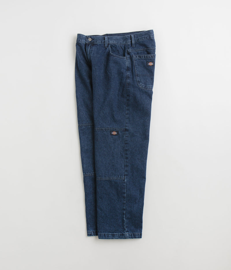 Dickies Double Knee Jeans in Stonewashed Indigo Blue