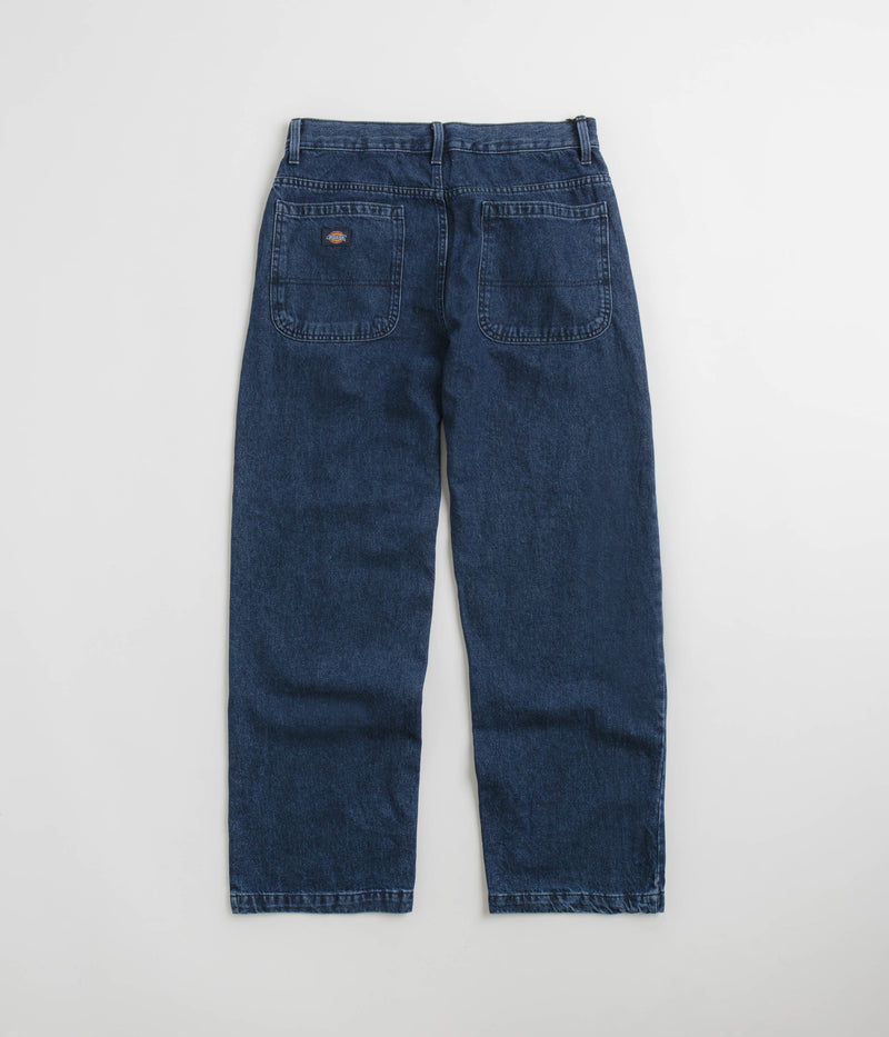 Dickies Double Knee Jeans in Stonewashed Indigo Blue