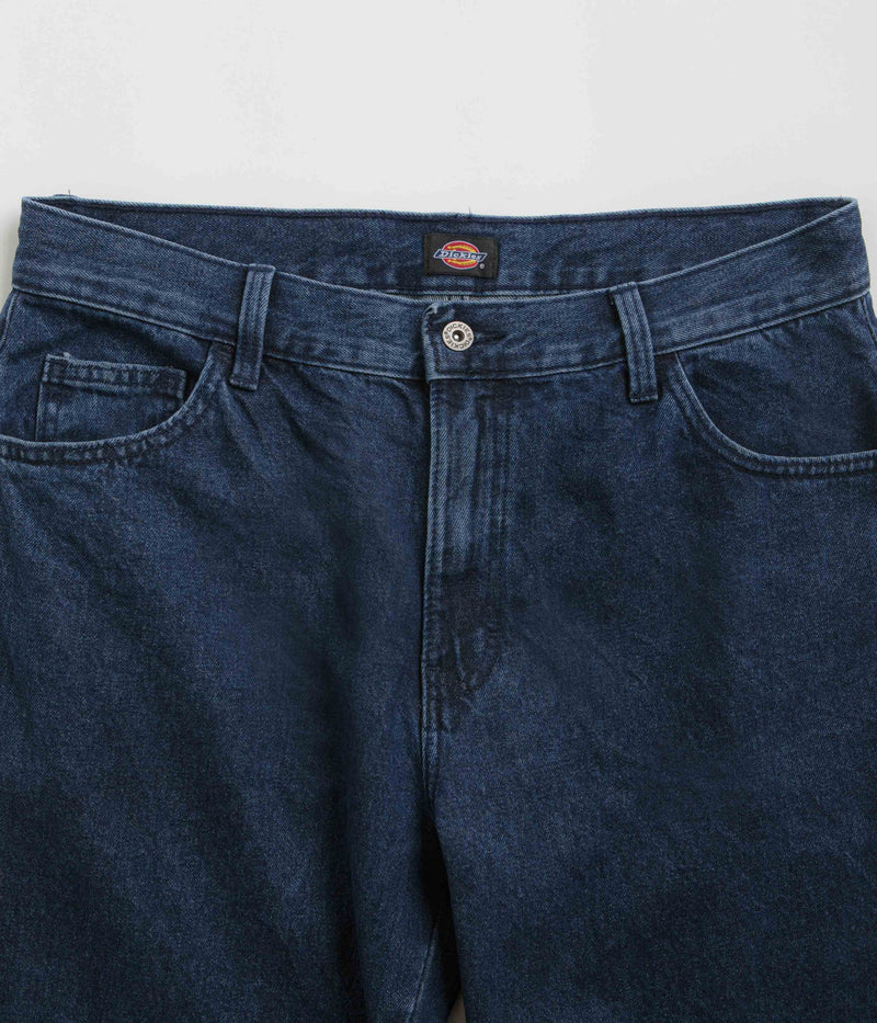 Dickies Double Knee Jeans in Stonewashed Indigo Blue