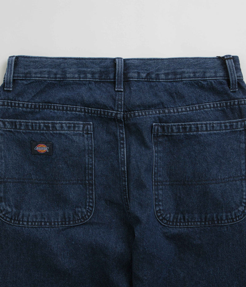 Dickies Double Knee Jeans in Stonewashed Indigo Blue