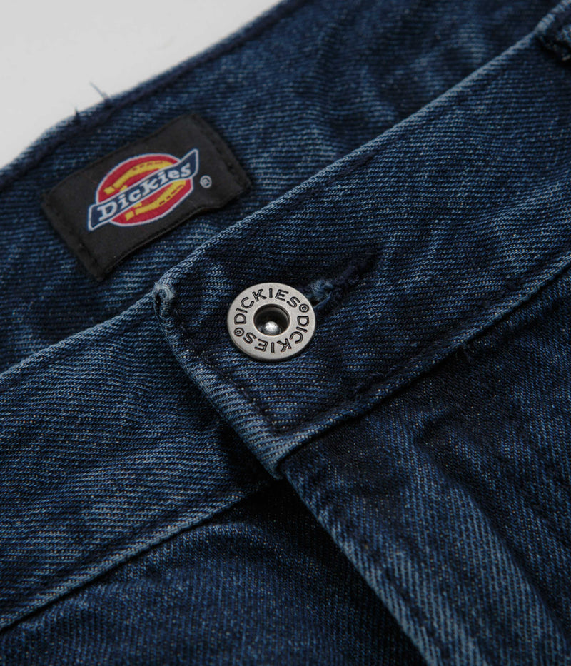Dickies Double Knee Jeans in Stonewashed Indigo Blue