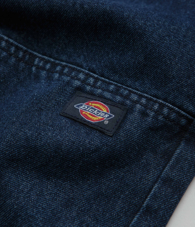Dickies Double Knee Jeans in Stonewashed Indigo Blue
