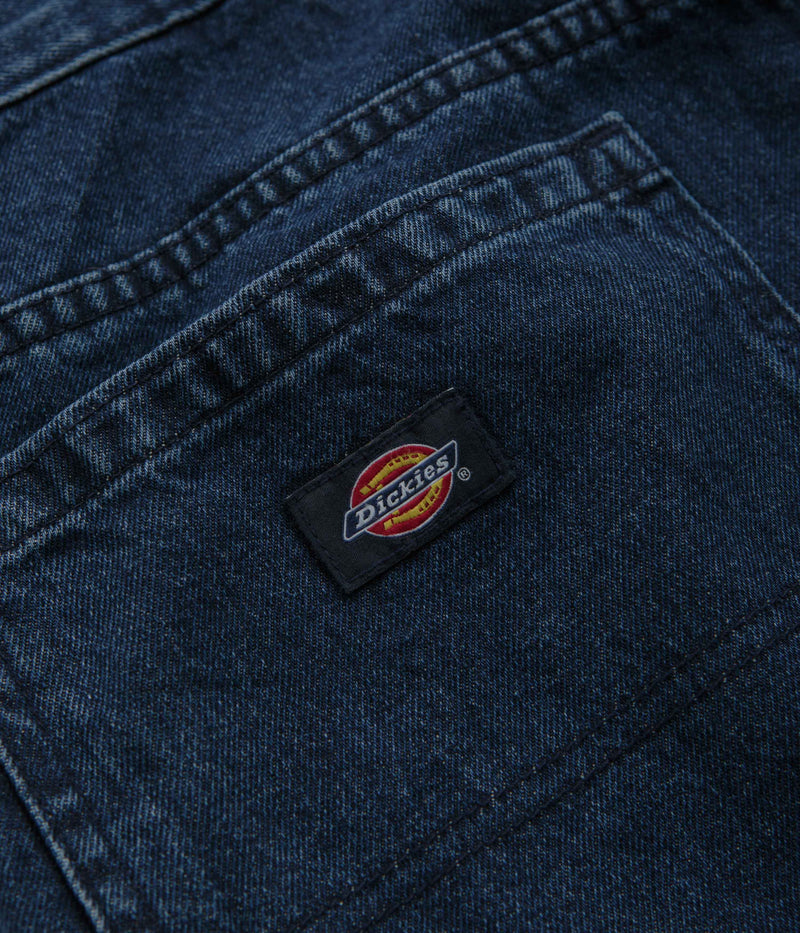 Dickies Double Knee Jeans in Stonewashed Indigo Blue