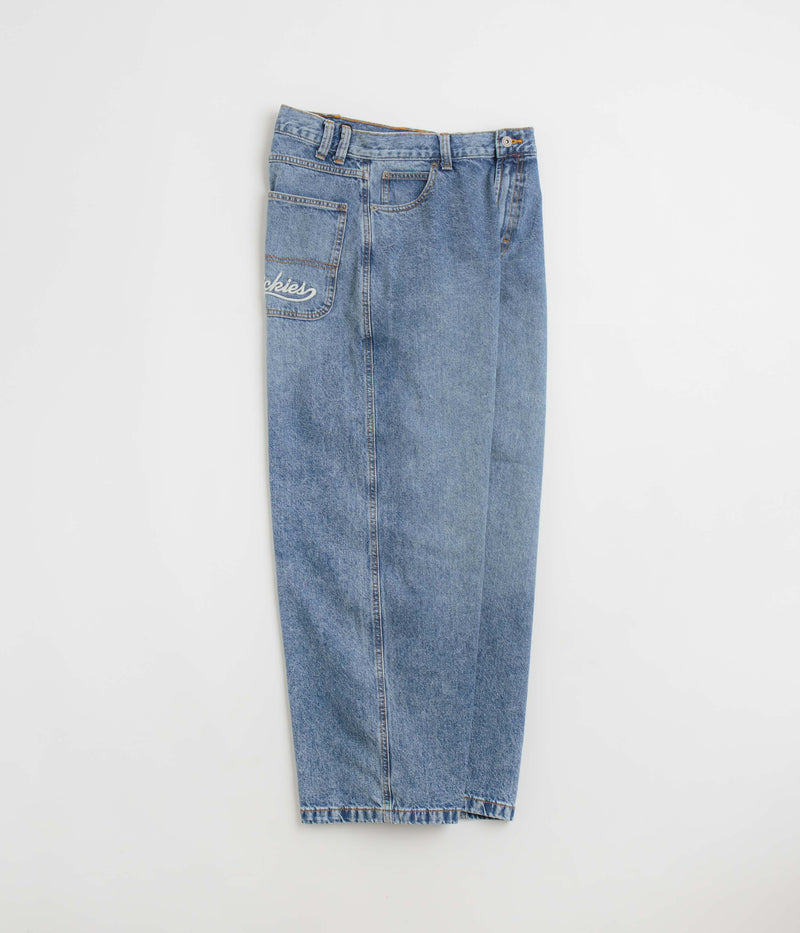 Dickies Loose Wave Jeans in Rinsed Blue and Fade