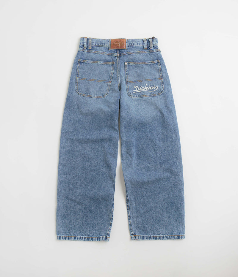 Dickies Loose Wave Jeans in Rinsed Blue and Fade