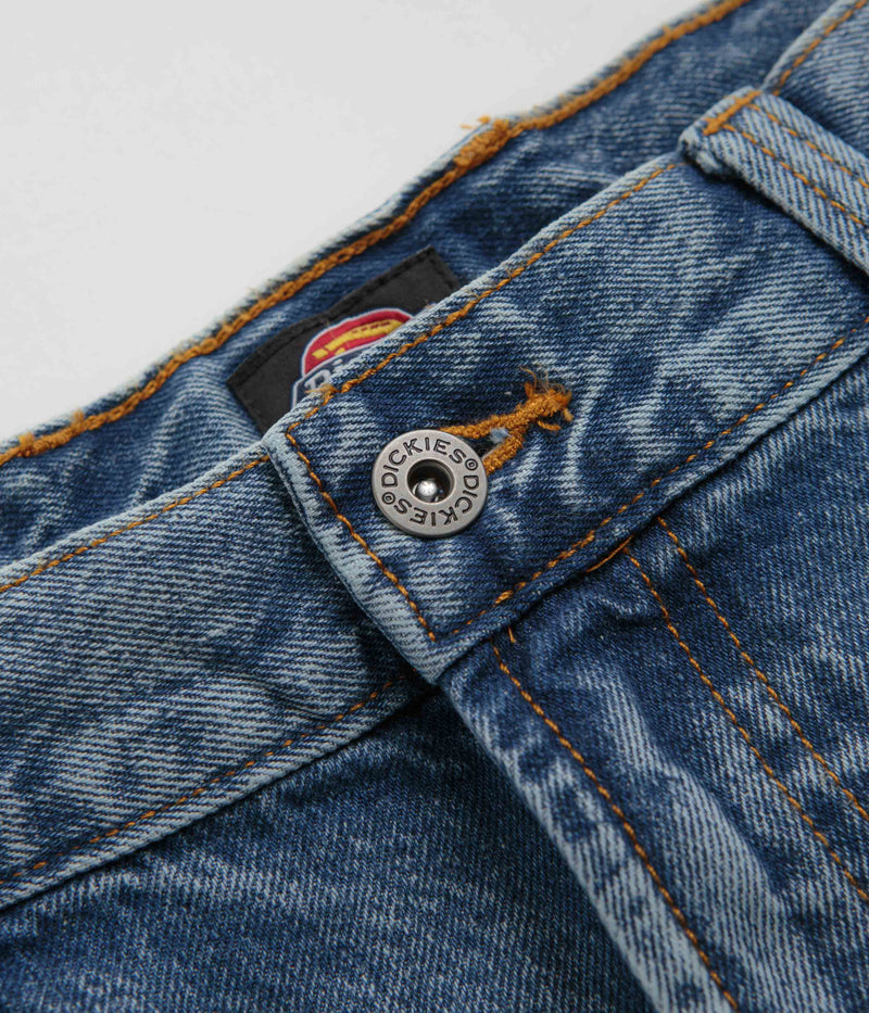 Dickies Loose Wave Jeans in Rinsed Blue and Fade