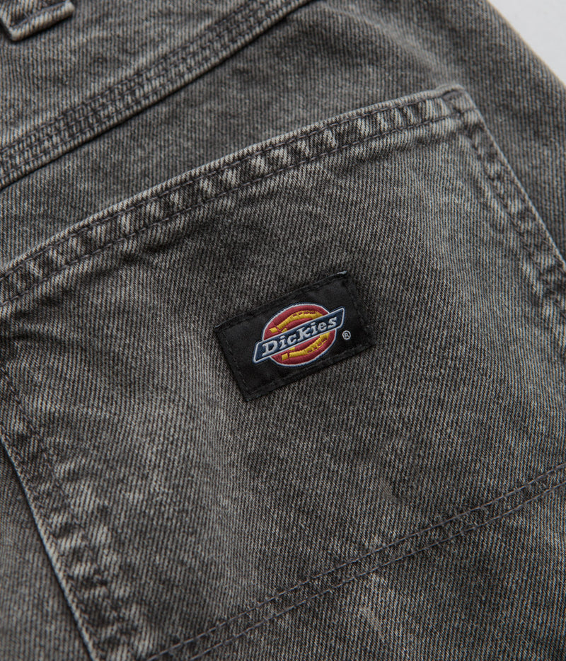 Dickies Madison Double Knee Jeans in Light Grey Wash