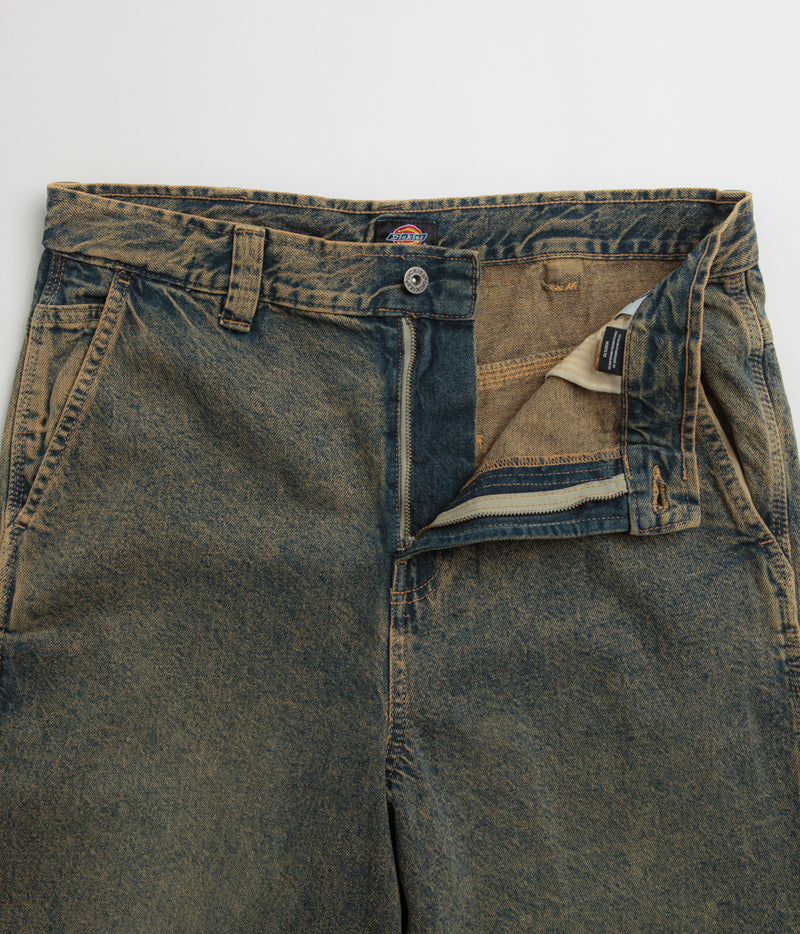 Dickies Madison Jeans in Yellow Fade Indigo
