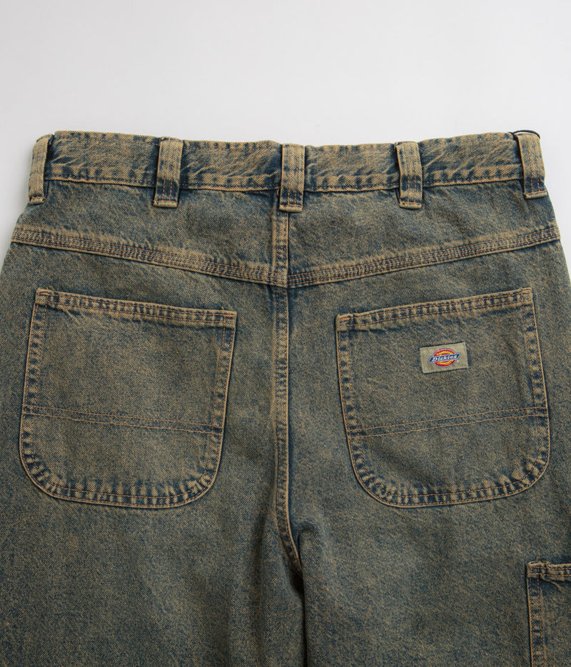 Dickies Madison Jeans in Yellow Fade Indigo