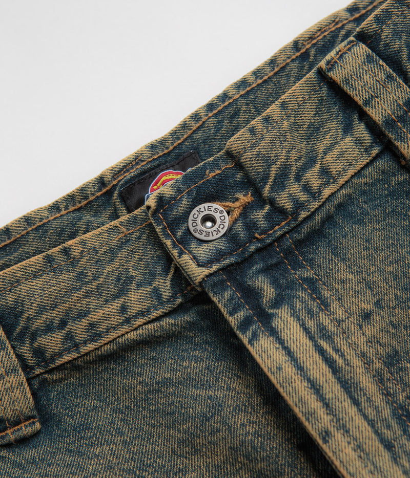 Dickies Madison Jeans in Yellow Fade Indigo