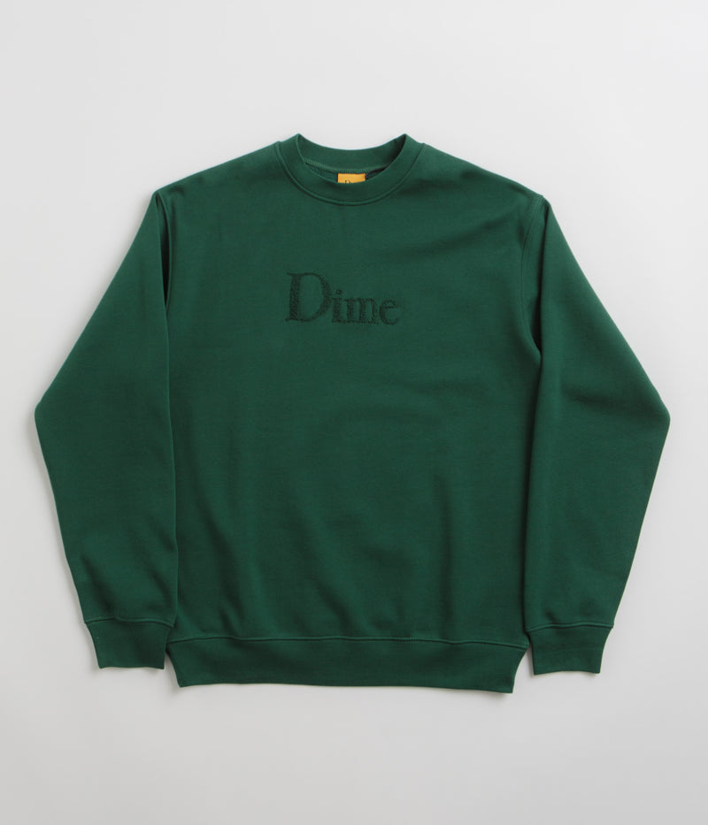 Dime Classic Logo Crewneck Sweatshirt in Rainforest