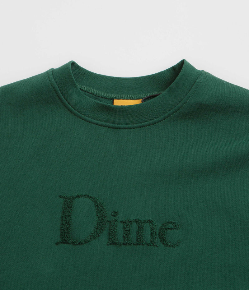 Dime Classic Logo Crewneck Sweatshirt in Rainforest