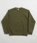 Dime Classic Small Logo Crewneck Sweatshirt in Dark Olive