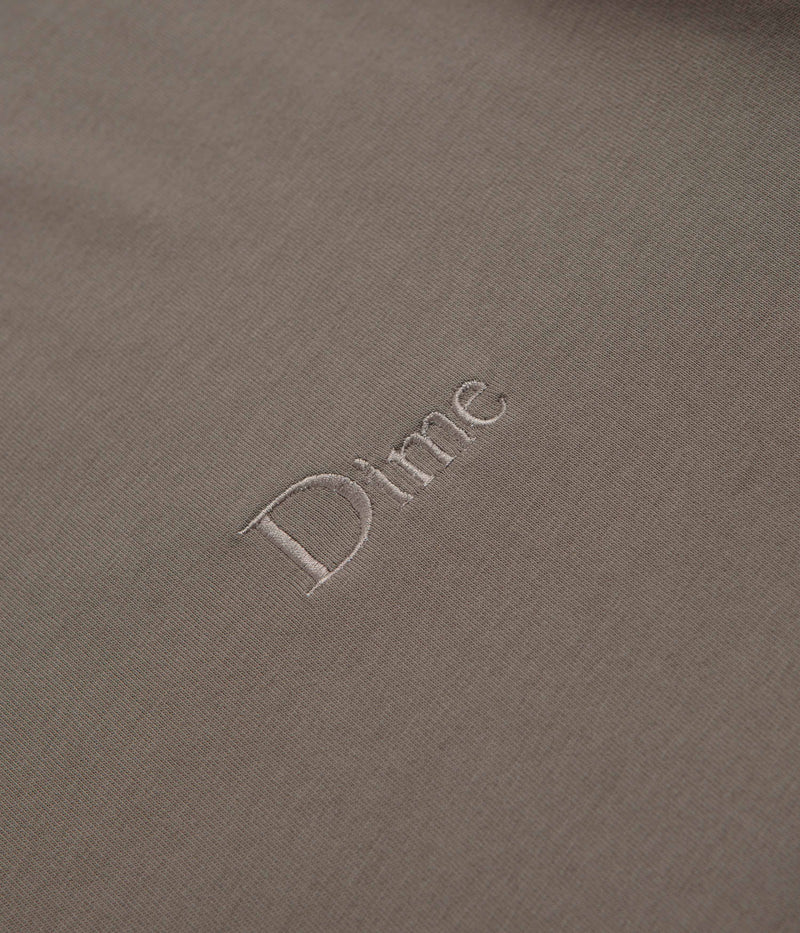 Dime Classic Small Logo T-Shirt in Deep Sepia