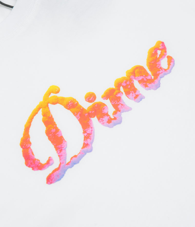 Dime Cursive Cloud T-Shirt in White