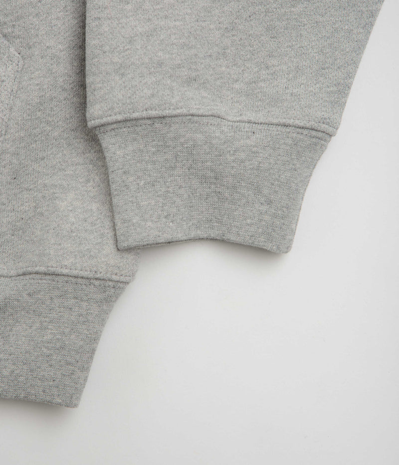 Dime Cursive Hoodie in Heather Grey and Pink